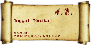 Angyal Mónika névjegykártya